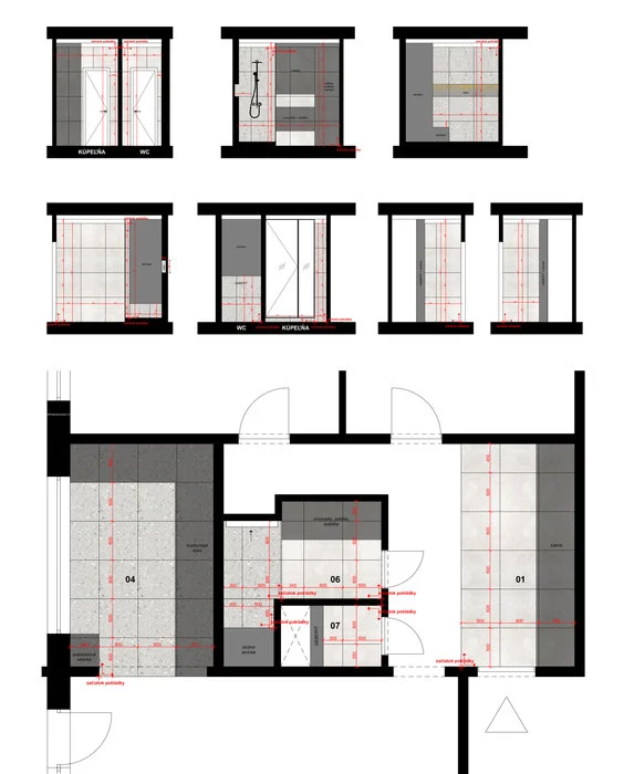 Tile layout plans