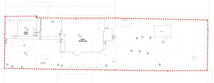Pereš · existing site plan