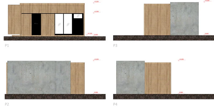 Tiny House Jarovce · exterior elevations