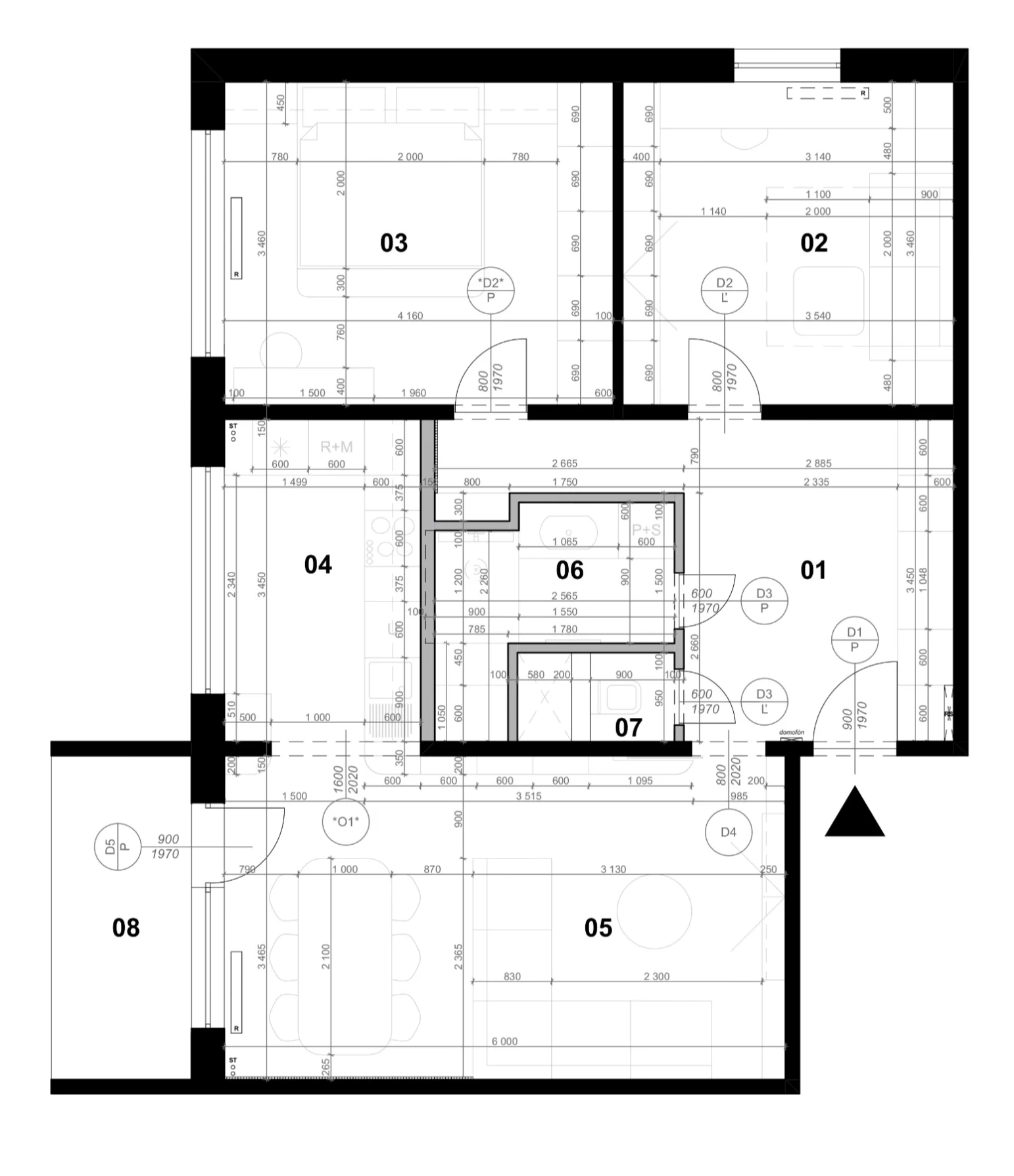 Dimensioned architectural design