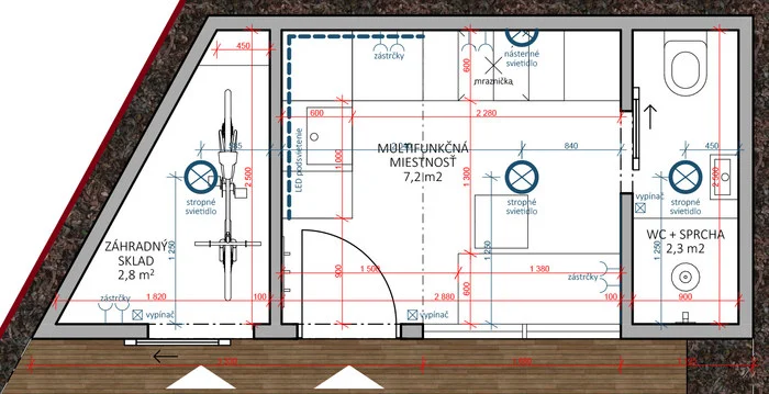 Tiny House Jarovce · electrical layouts