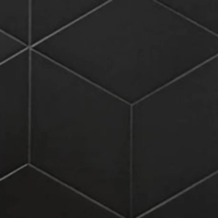 Equipe Rhombus · čierny matný obklad