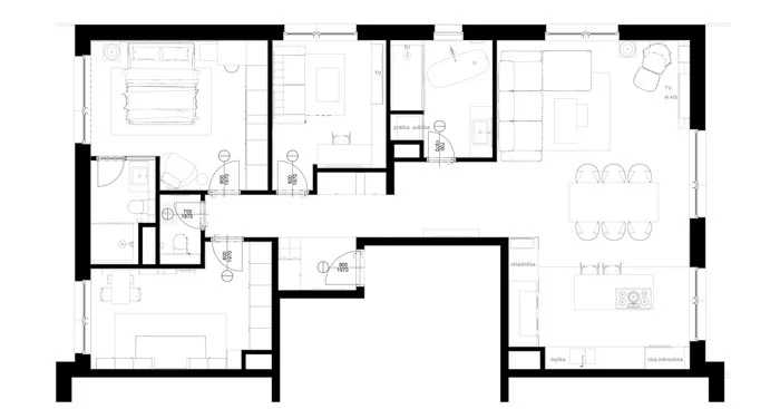 Penthouse · navrhovaný pôdorys