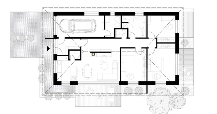 Bretejovce · ground-floor plan