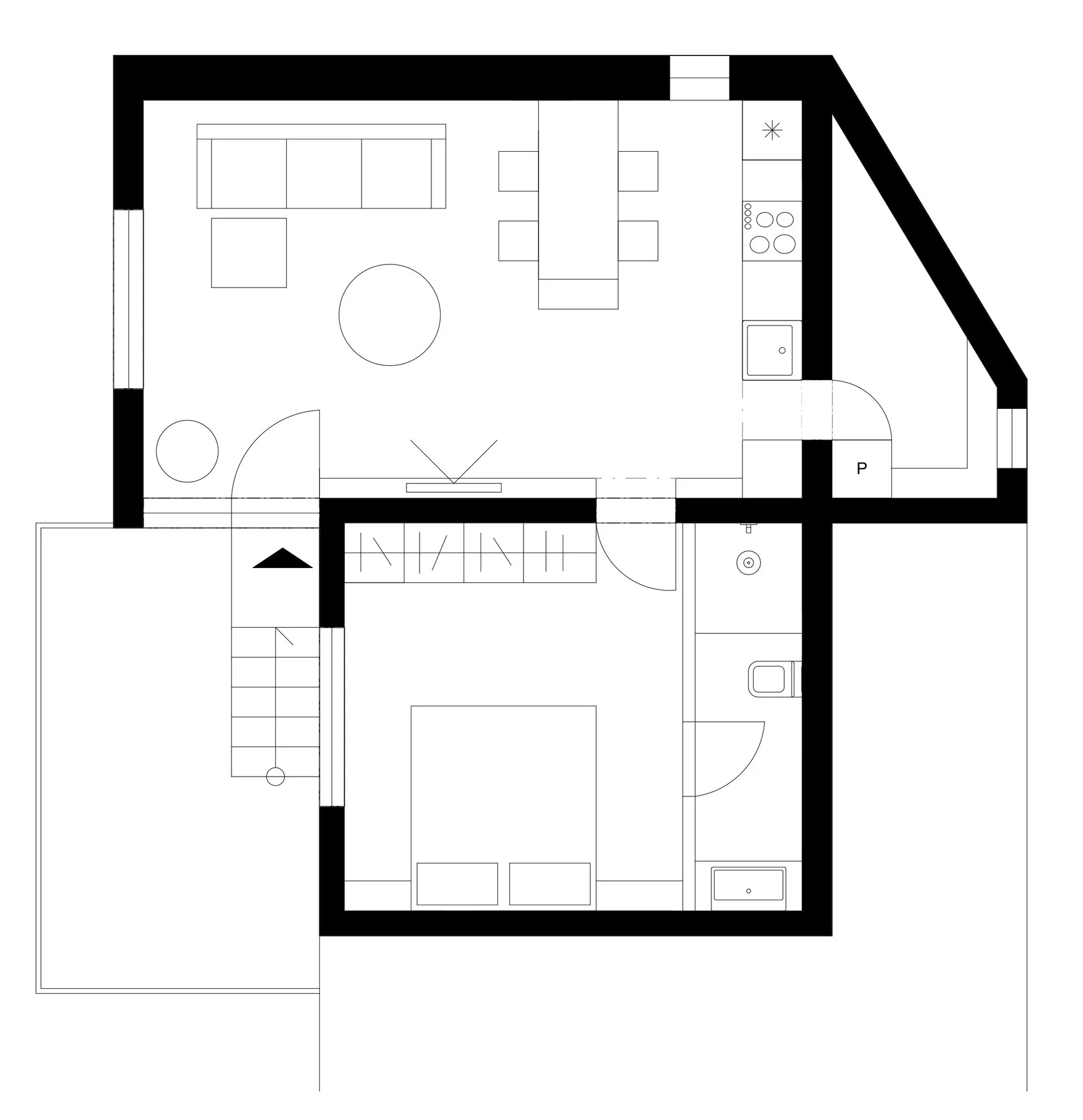 Vyšné Opátske · proposed floor plan