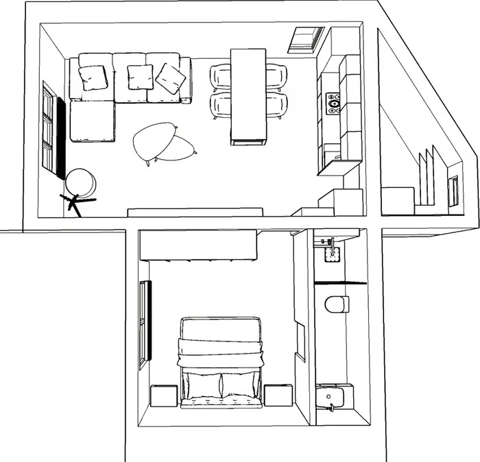 Vyšné Opátske · 3D design view